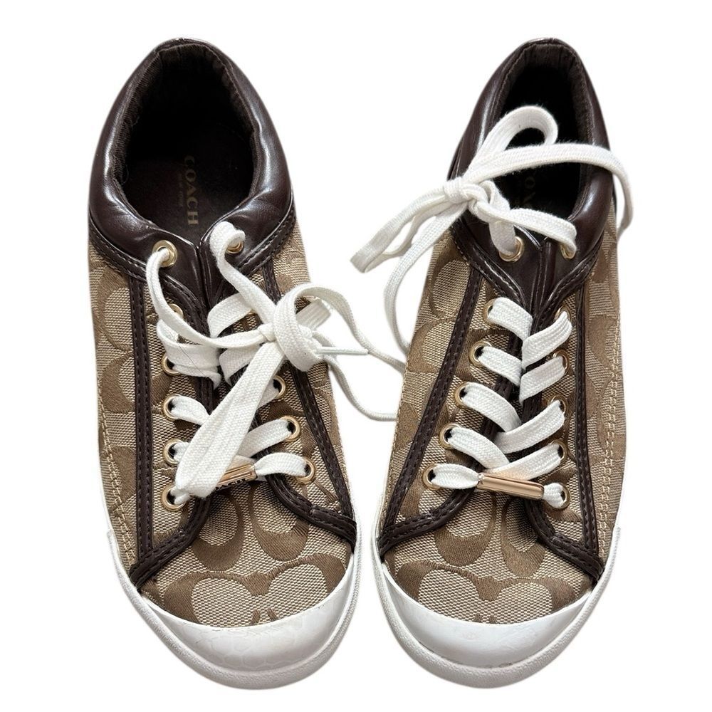 Coach Francesca Brown Monogrammed Sneakers